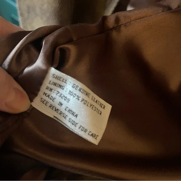 Vintage Womens Snake Print Coat Trench Style Leather Jacket Sz 12 - Picture 5 of 5